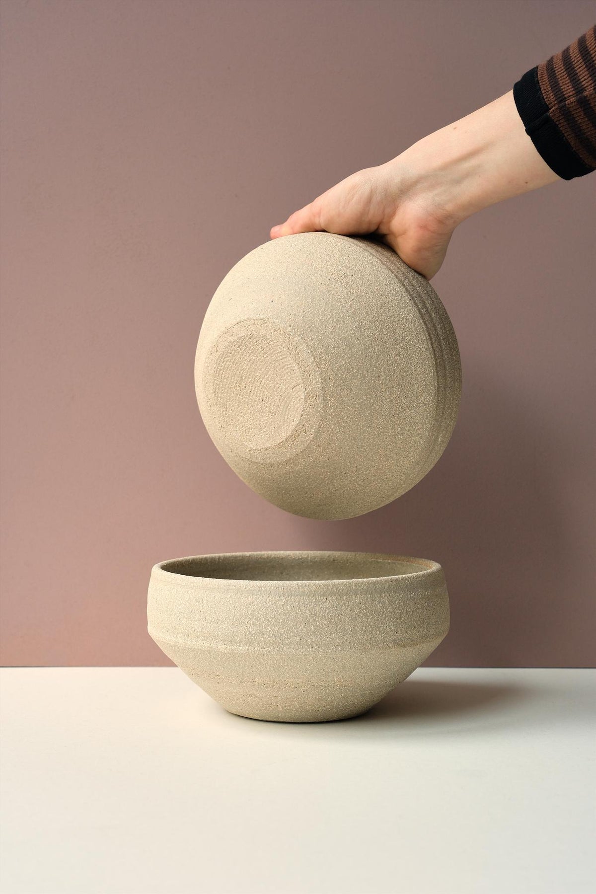 Sand Large Deep Bowl by Grace McCarthy