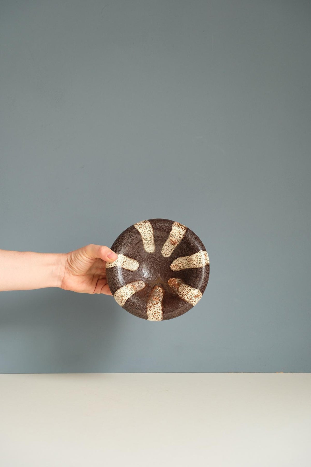 Stripe Stoneware Bowl