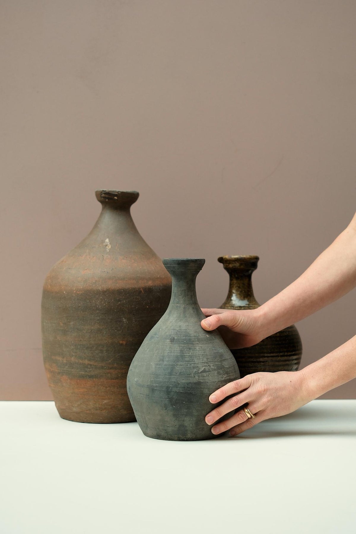 Antique Asian Rice Wine Vase