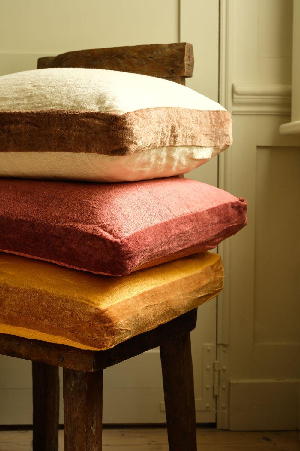 Velvet Border Cushion by Pomax