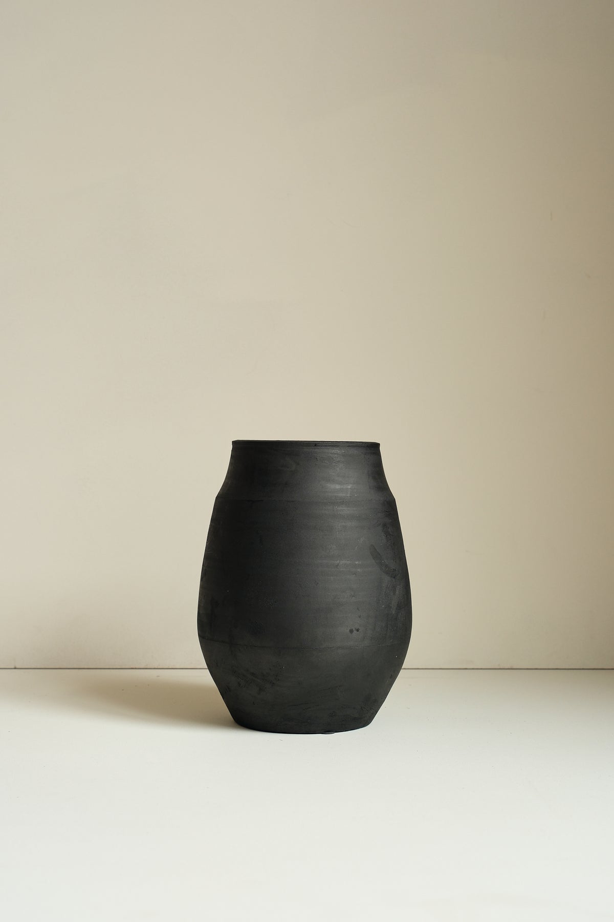 Large Matt Black Vase