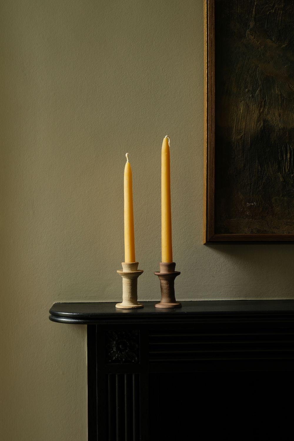 Short Clay Candlestick by Amy Wilson