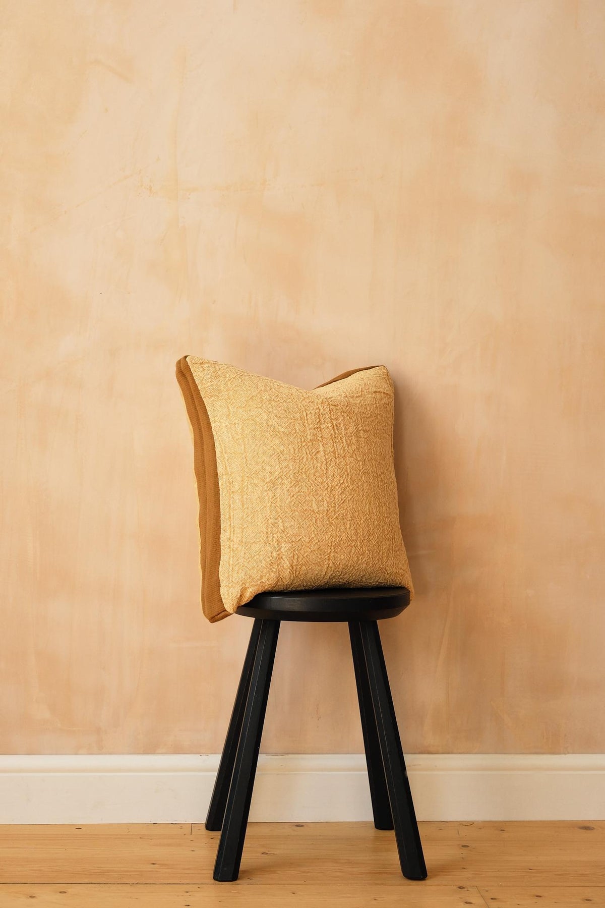 Square Velvet Border Cushion by Pomax