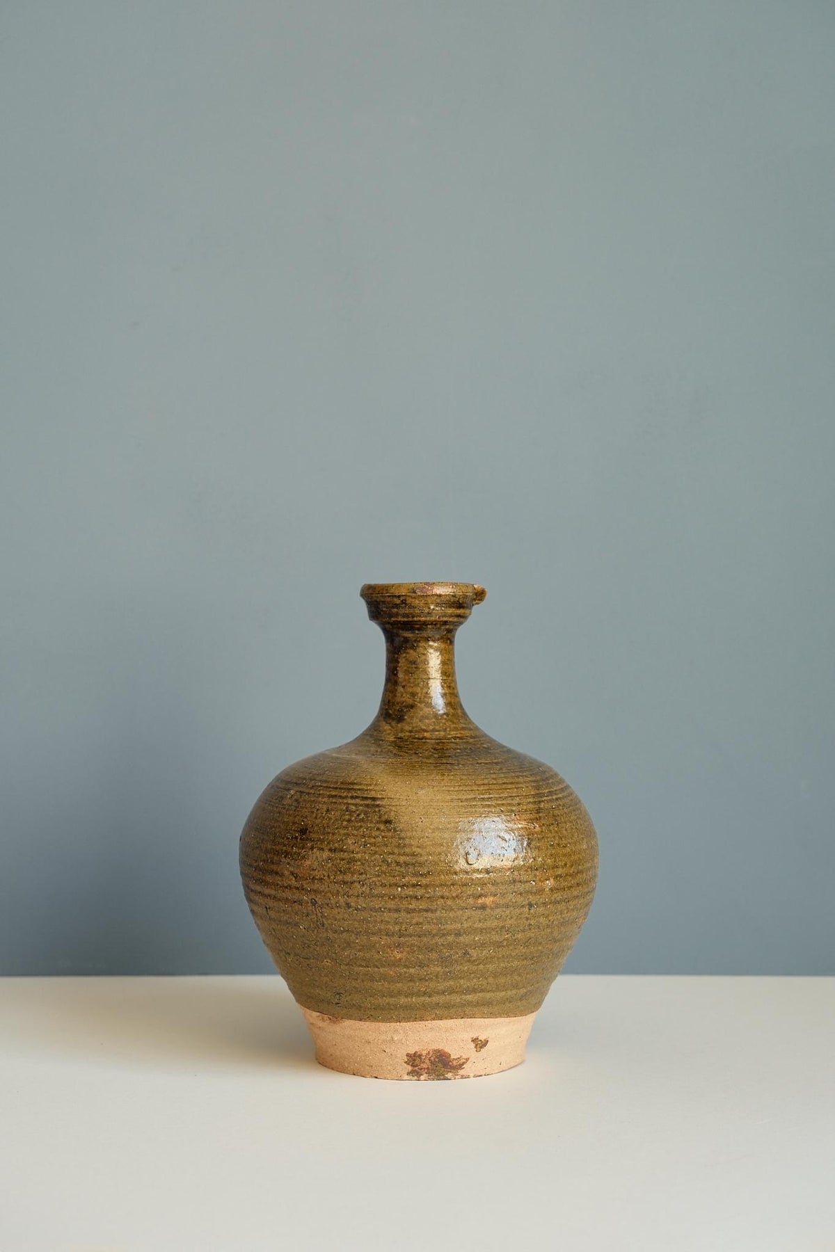Antique Glazed Bottle Vase