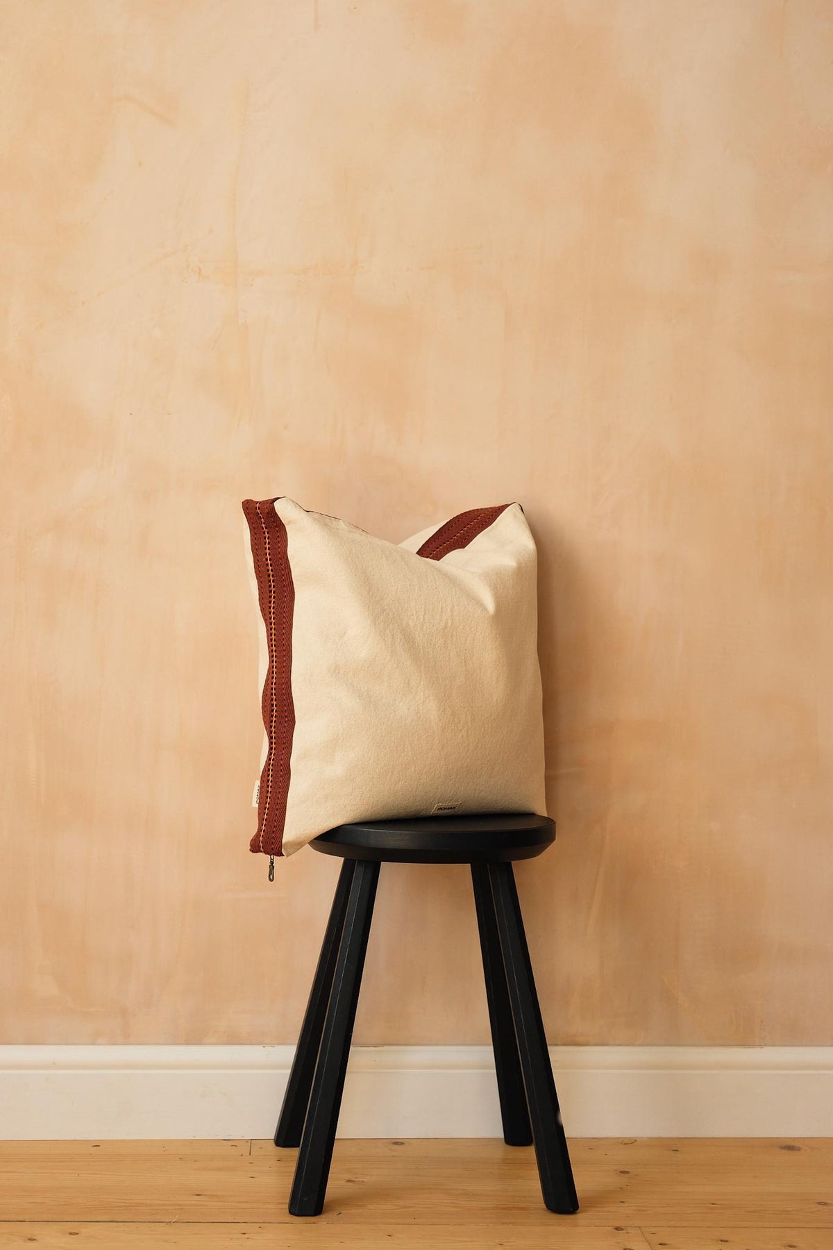 Square Velvet Border Cushion by Pomax