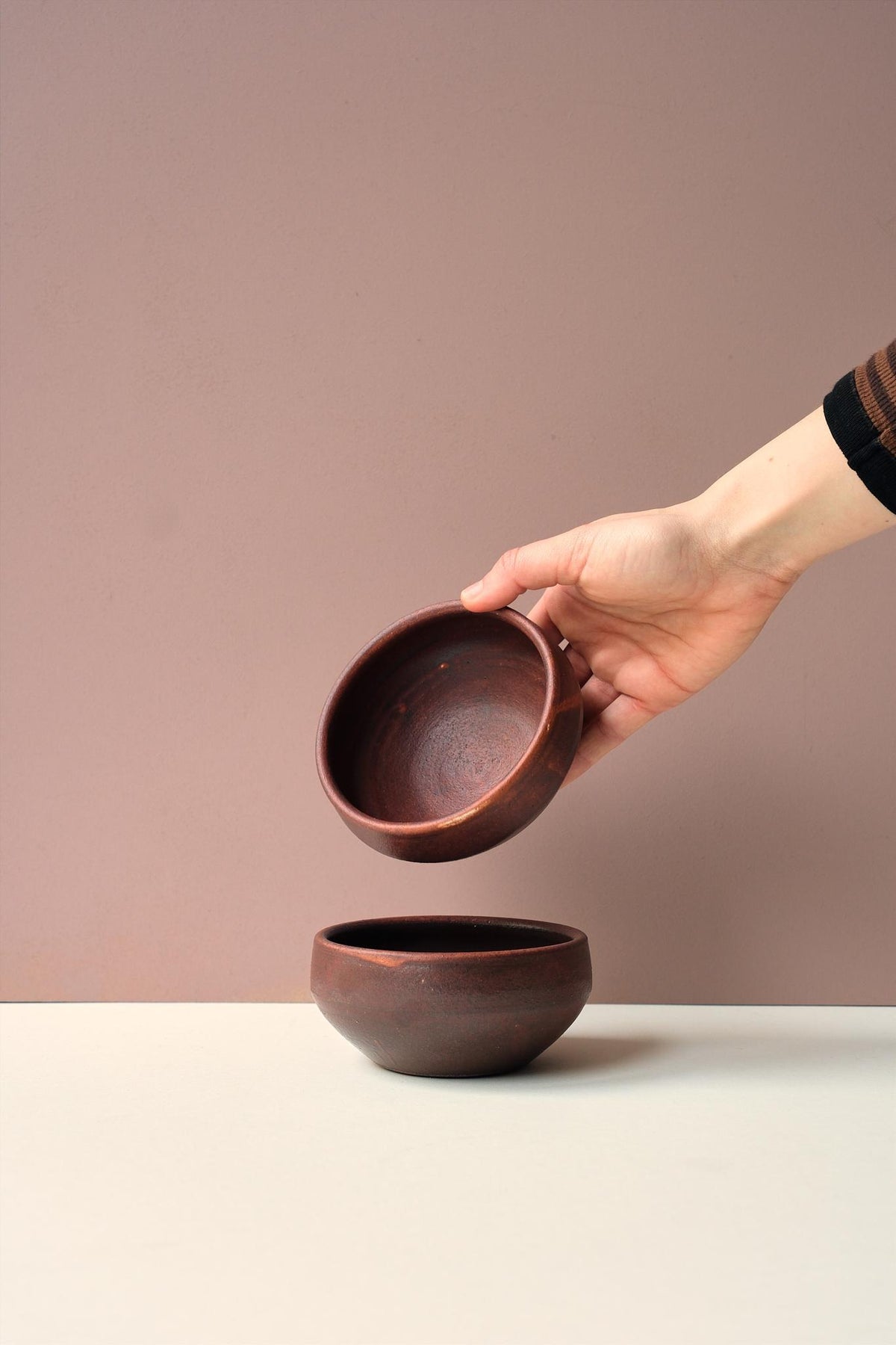 Small Red-Brown Glaze Bowl by Grace McCarthy