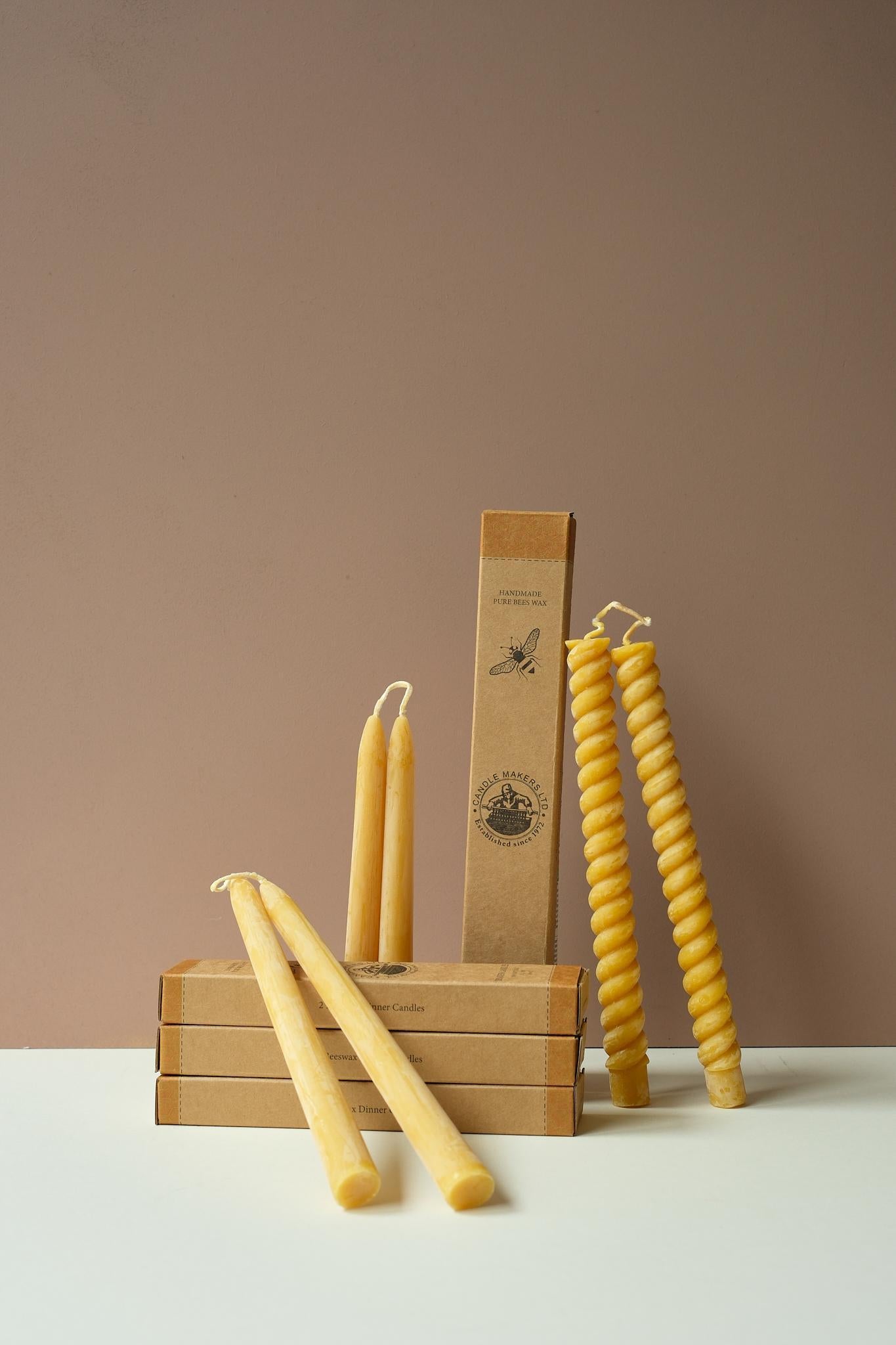 Beeswax Dinner Candles