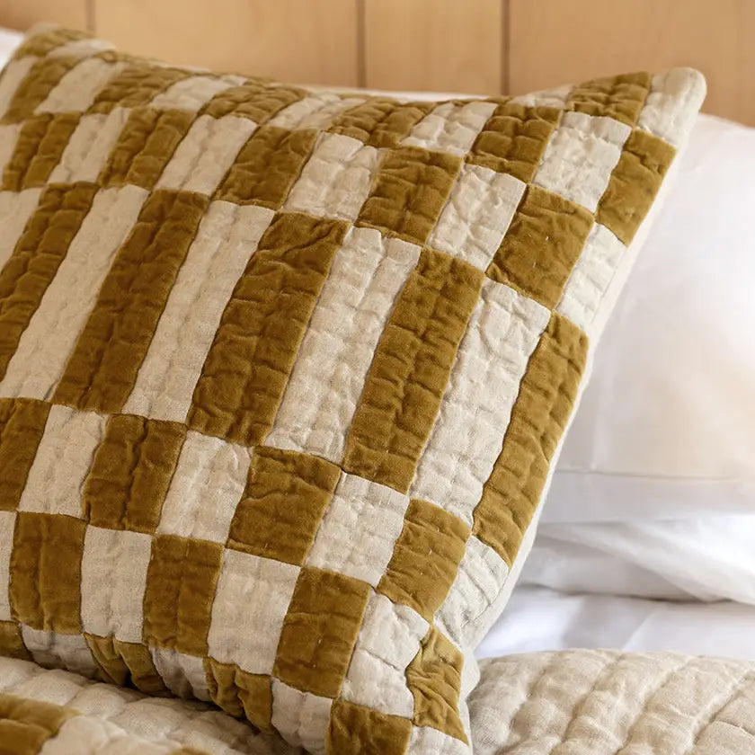 Mustard Velvet Cushion