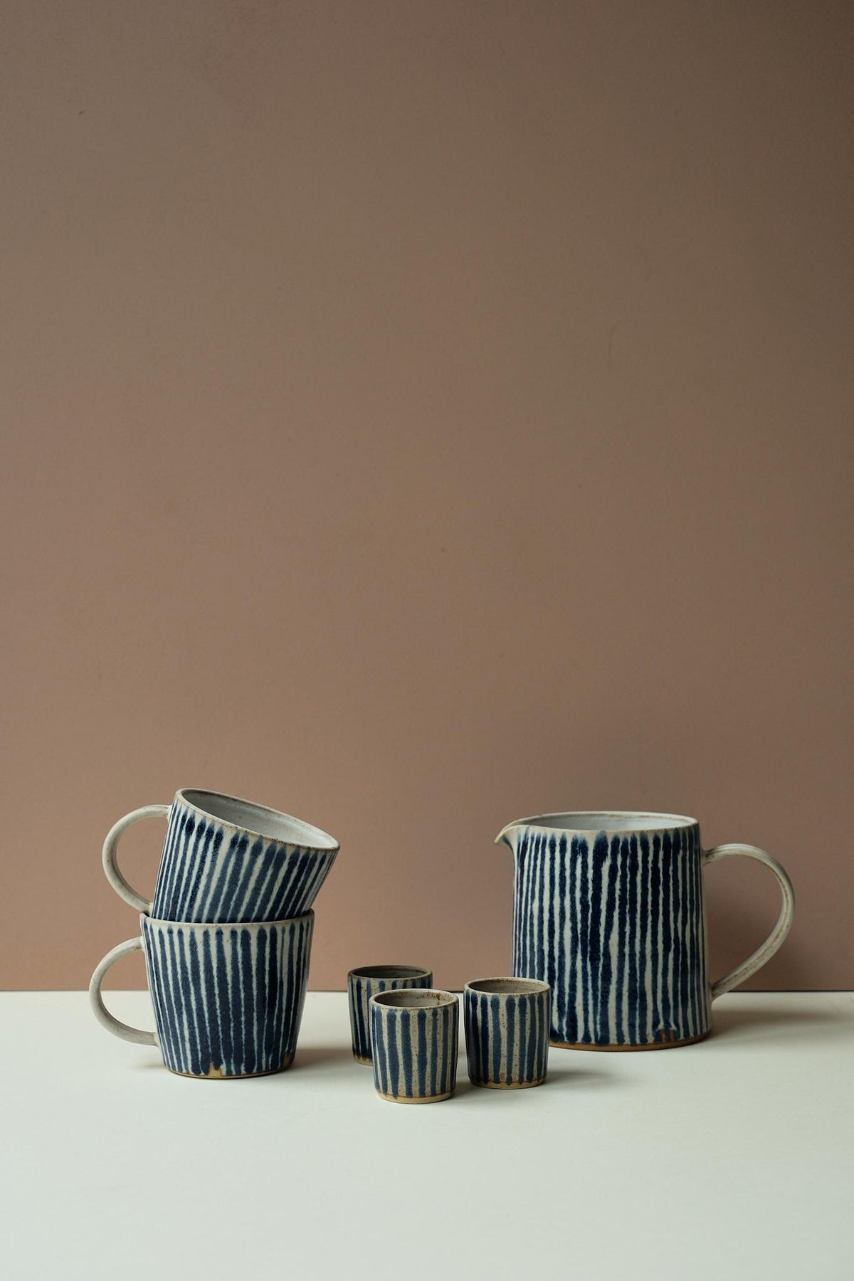 Blue Stripe Jug by Rachel Gray