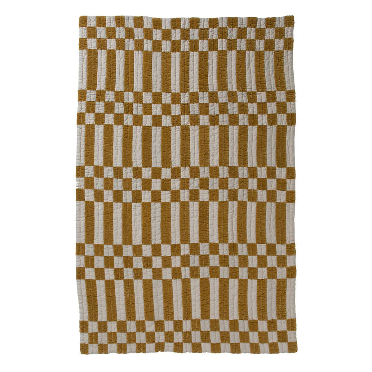 Mustard Velvet Quilt by Niki Jones