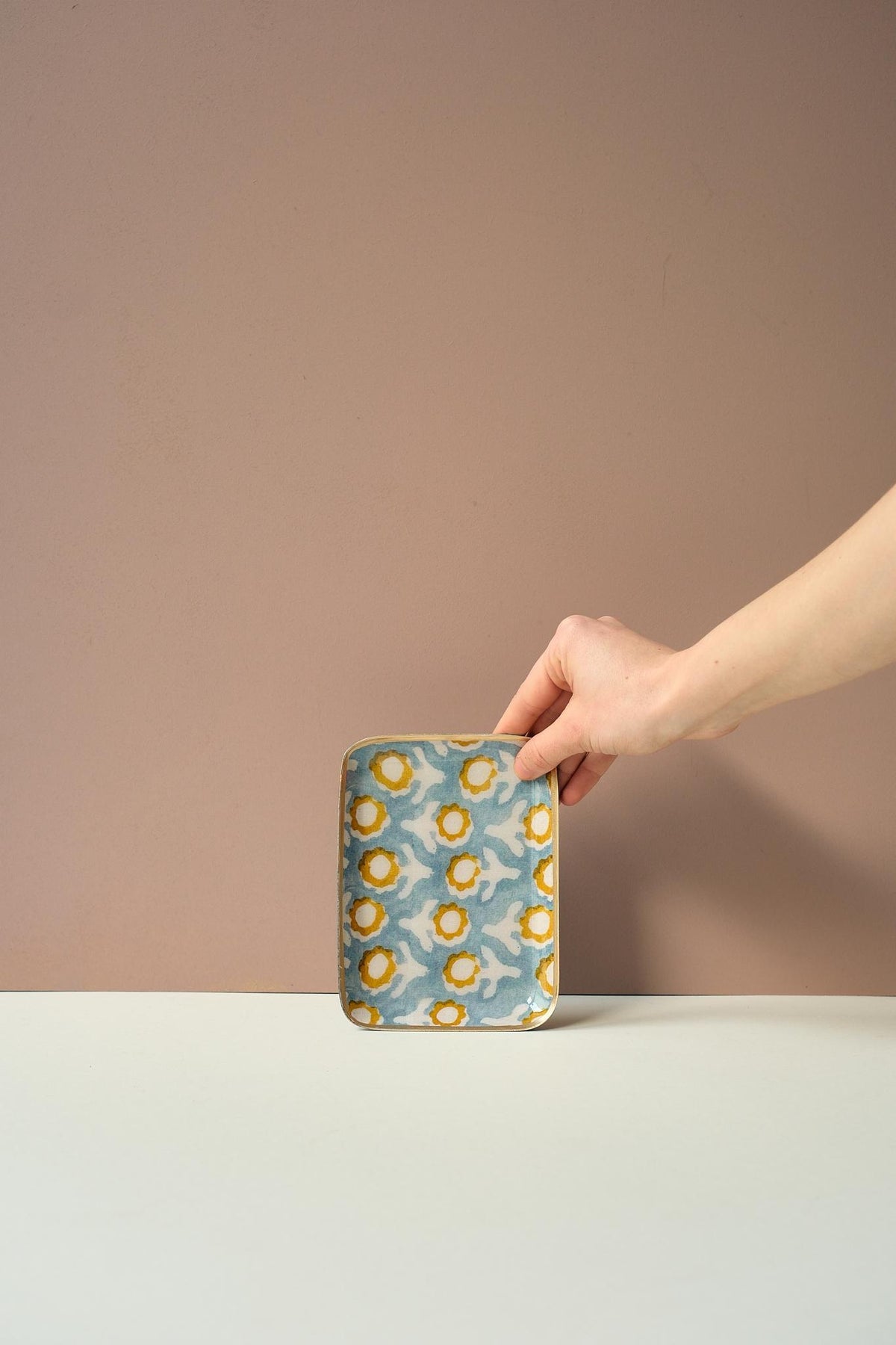Patterned Enamel Tray - Small