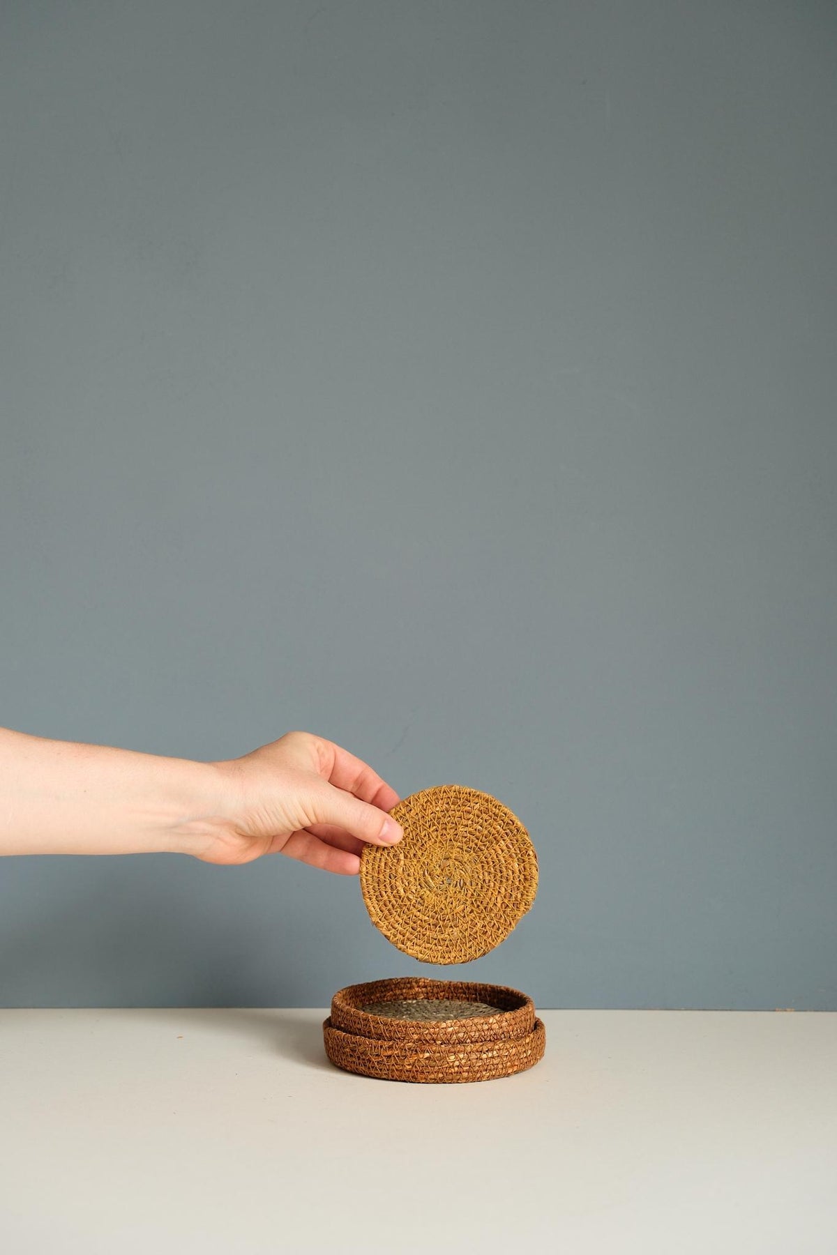 Set of Seagrass Coasters