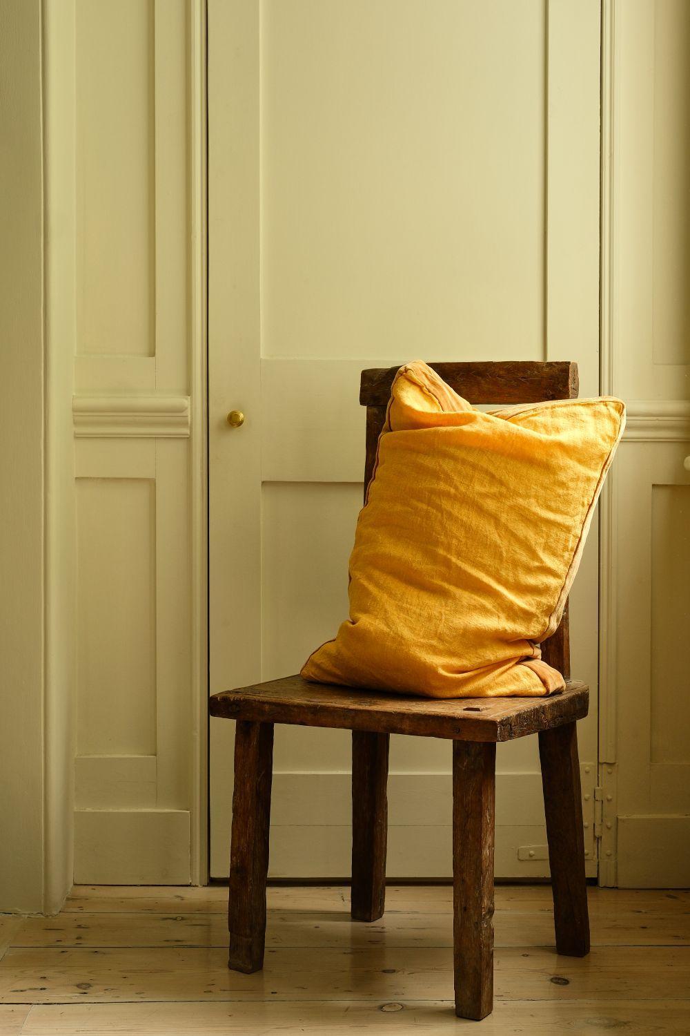 Sunflower Velvet Border Cushion by Pomax