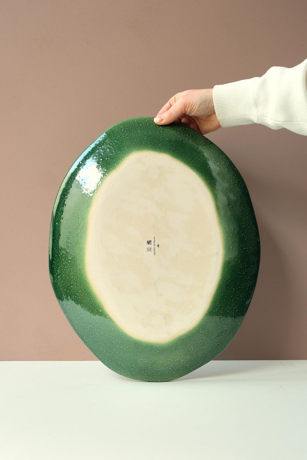 Green Glaze Ceramic Platter