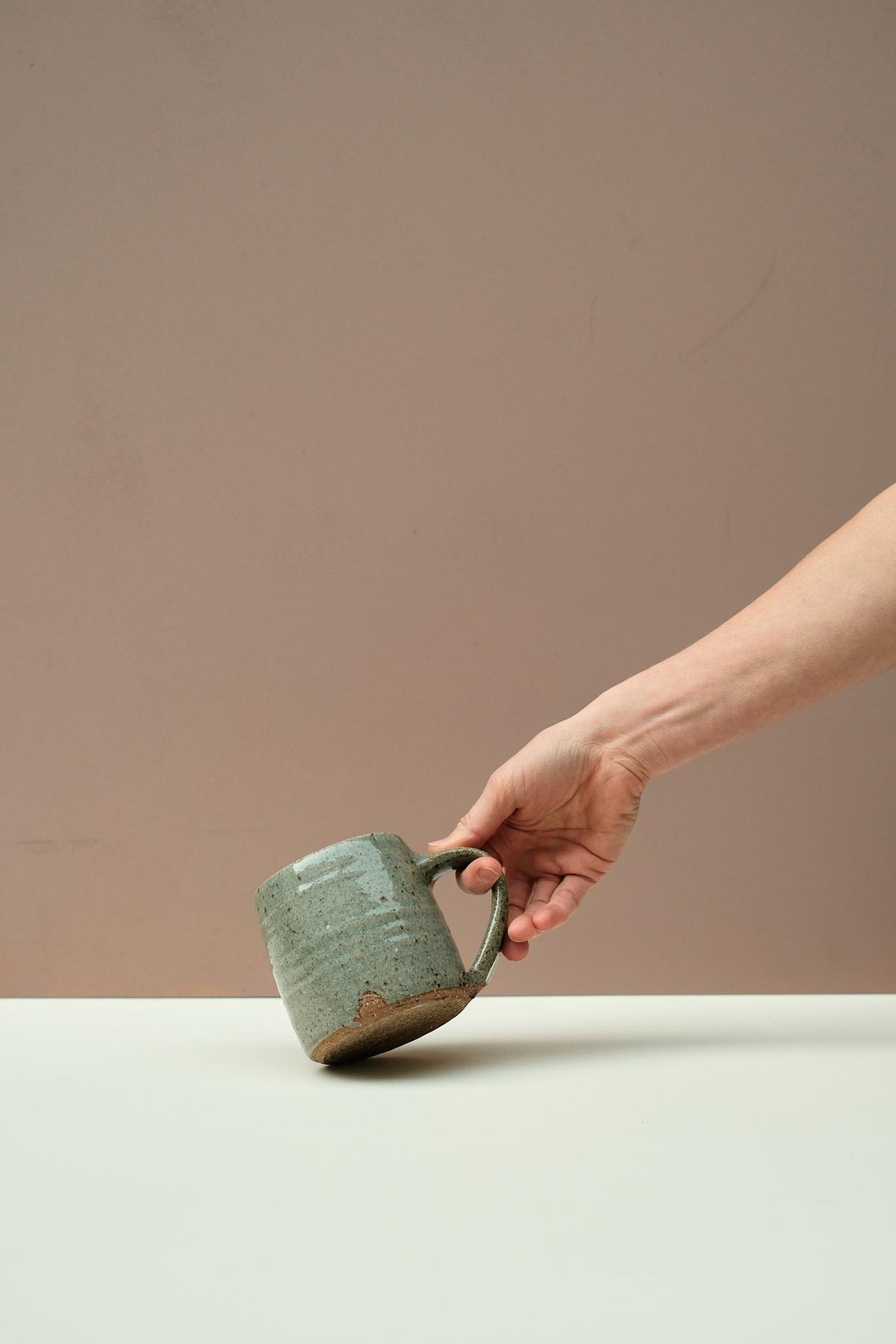 Olive Glaze Large Mug by Nicholas Dover