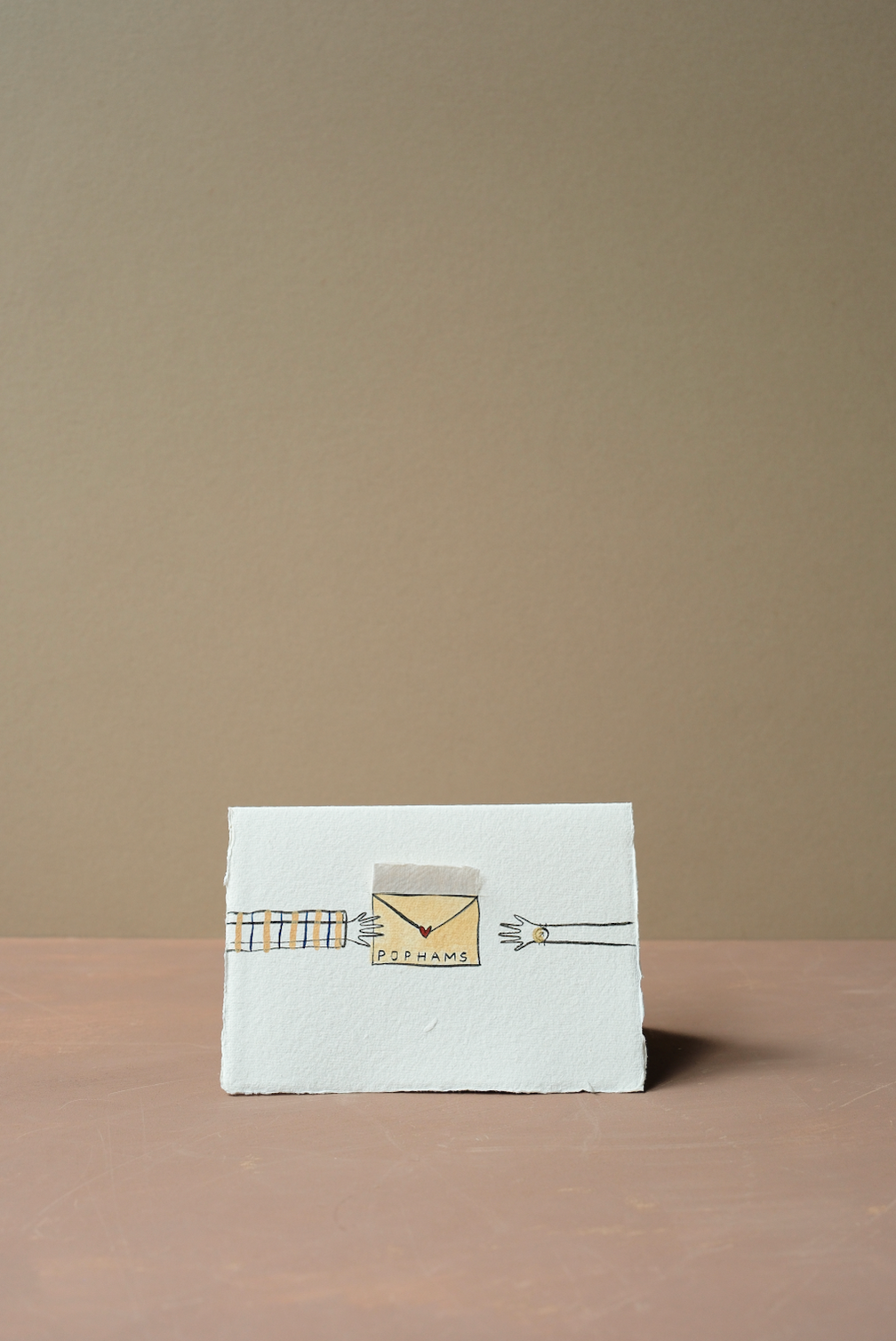 Hand Painted Valentines Gift Card with Pophams Voucher