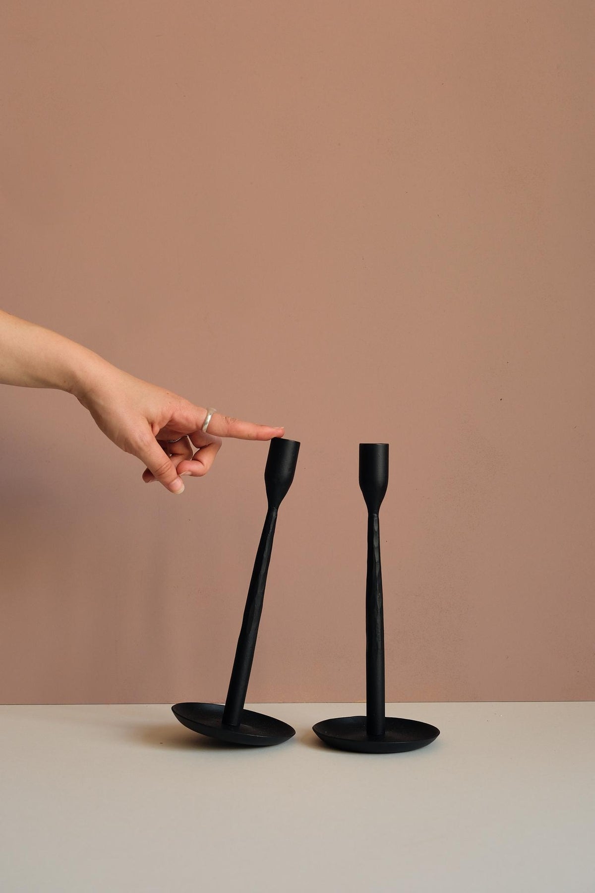 Slim Iron Candleholder