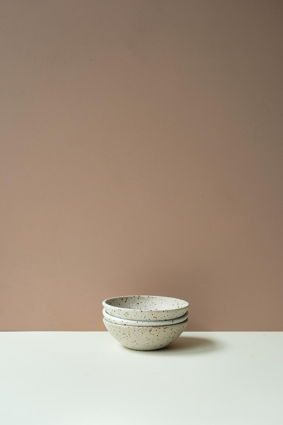 Matt White Flecked Tableware by Jo Marland
