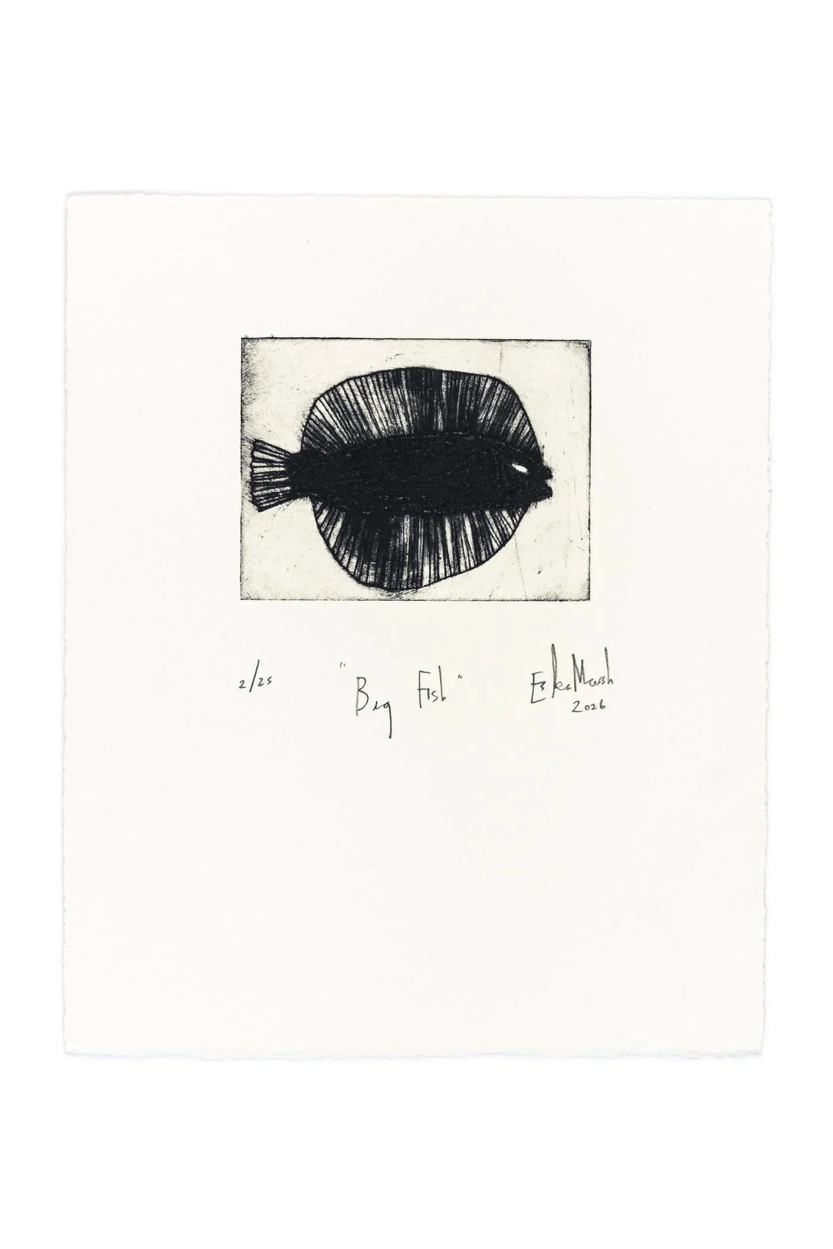 Animal Etching Series by Eska Marsh Unframed