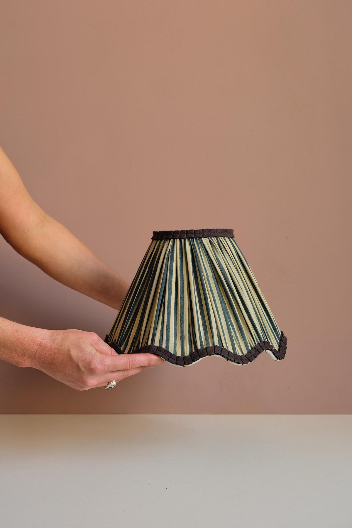 Scalloped Pleated Lampshade