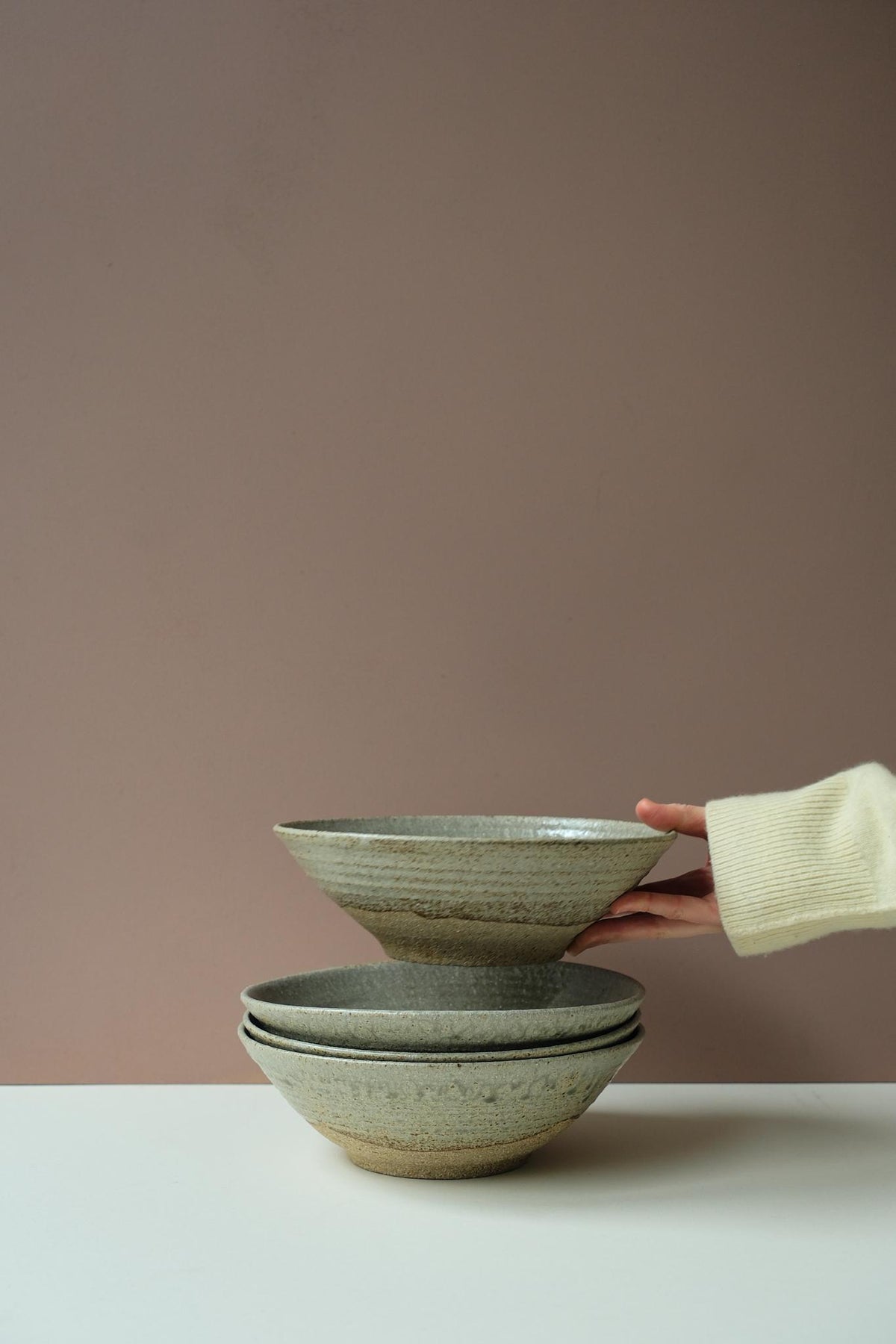 Ash Glazed Serving Bowl by Ingot Objects