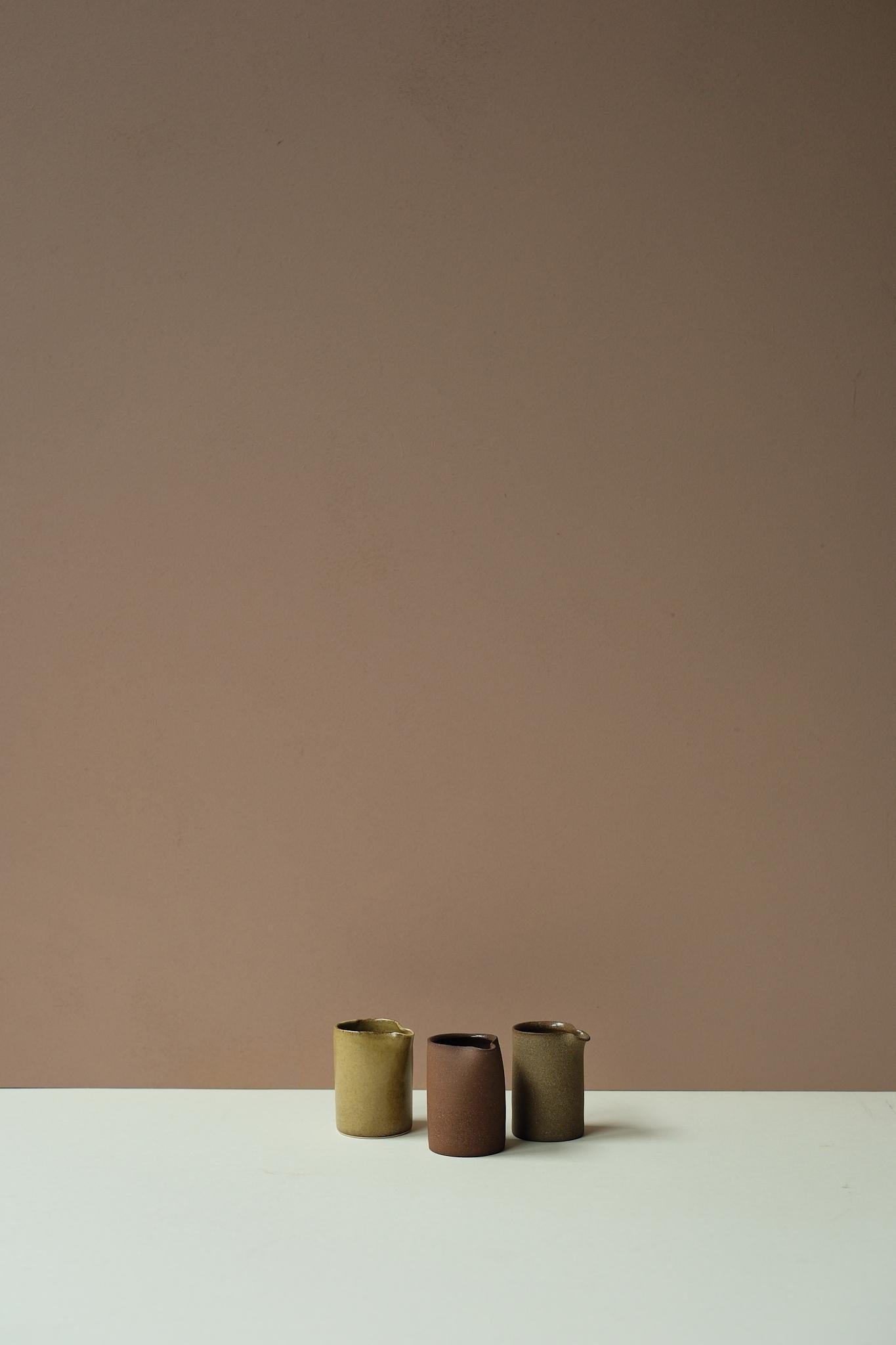 Mini Milk Jugs by Y.Pottery