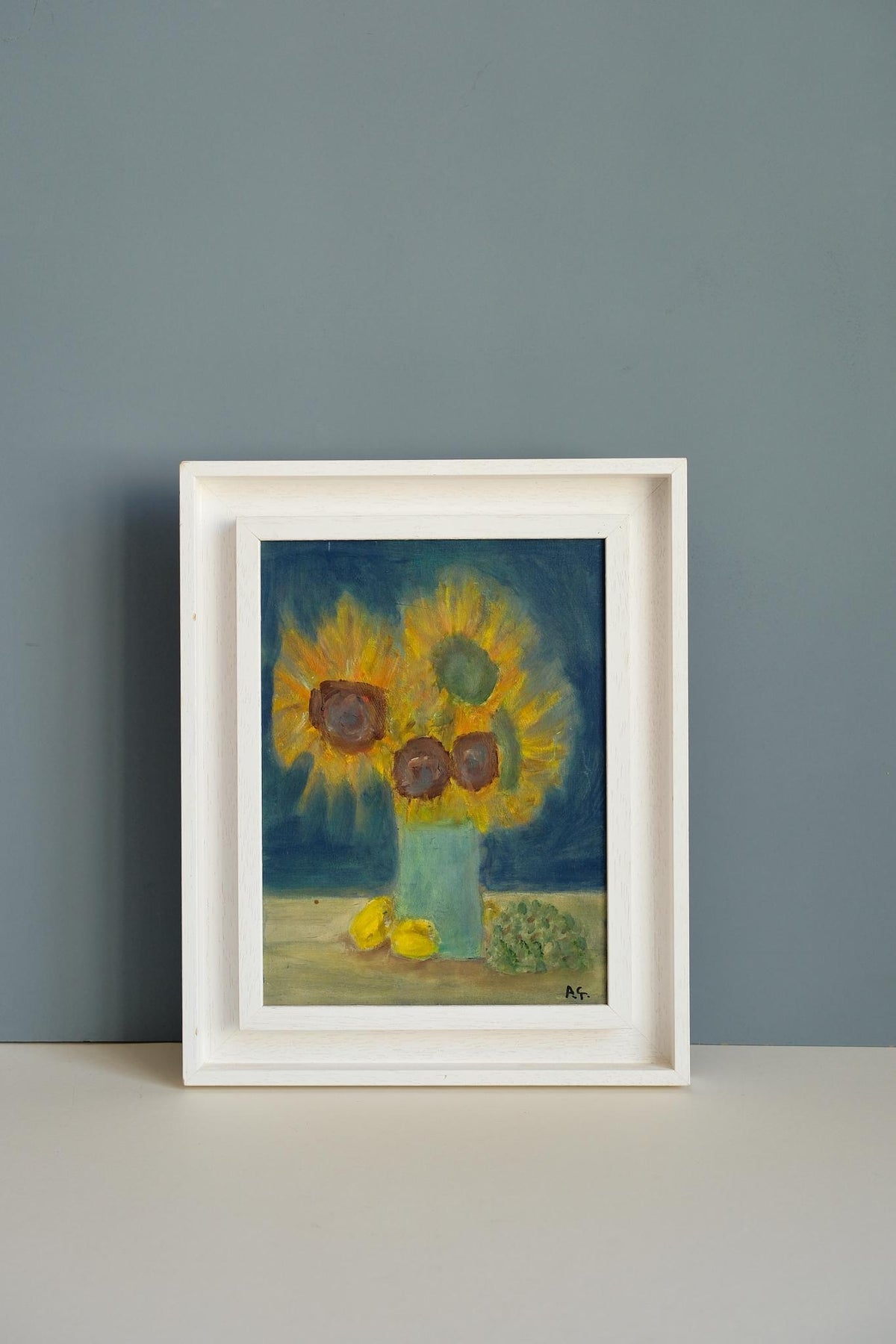 Sunflowers in The Blue Original Artwork by Angus Gribbon