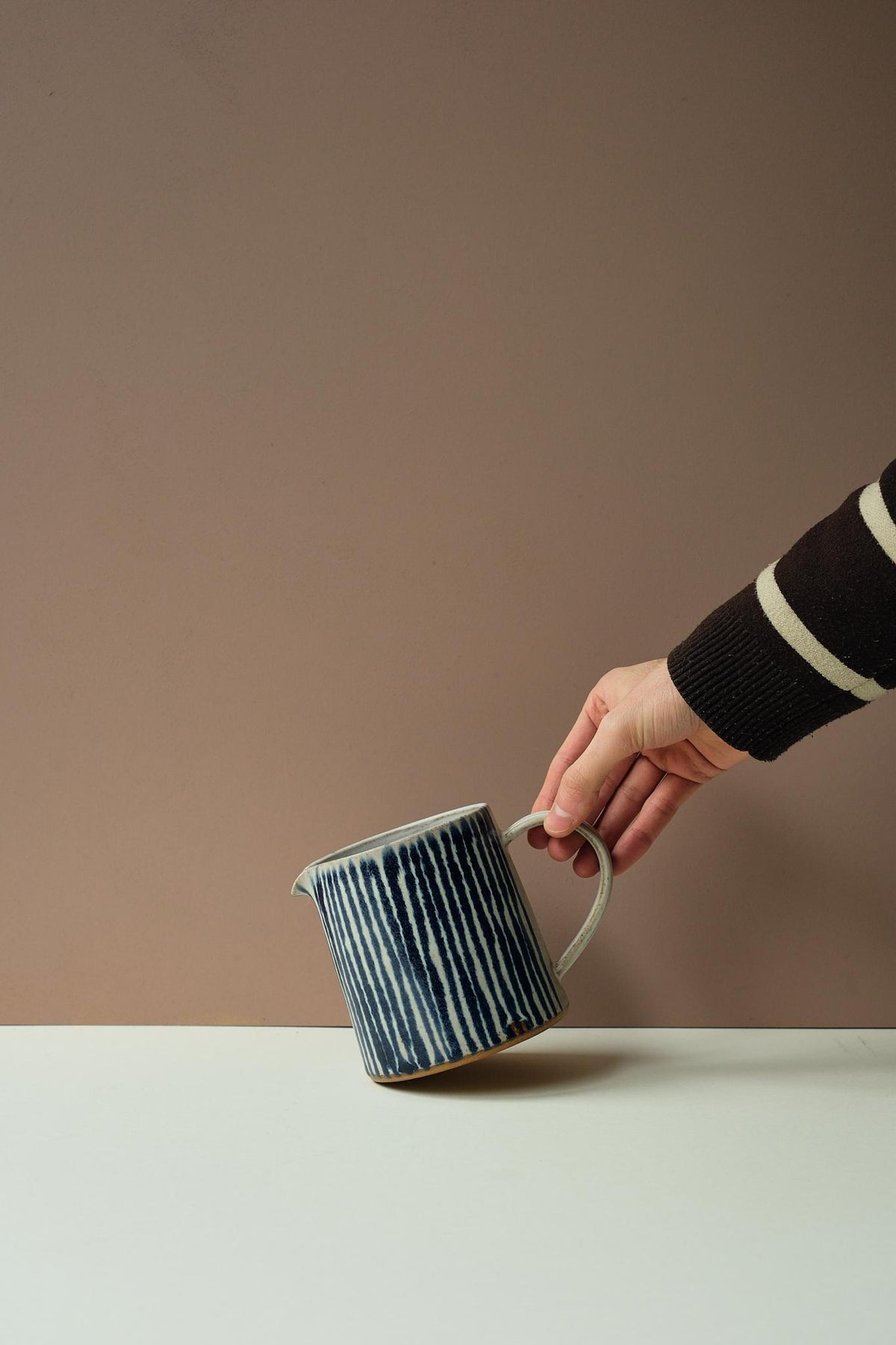 Blue Stripe Jug by Rachel Gray