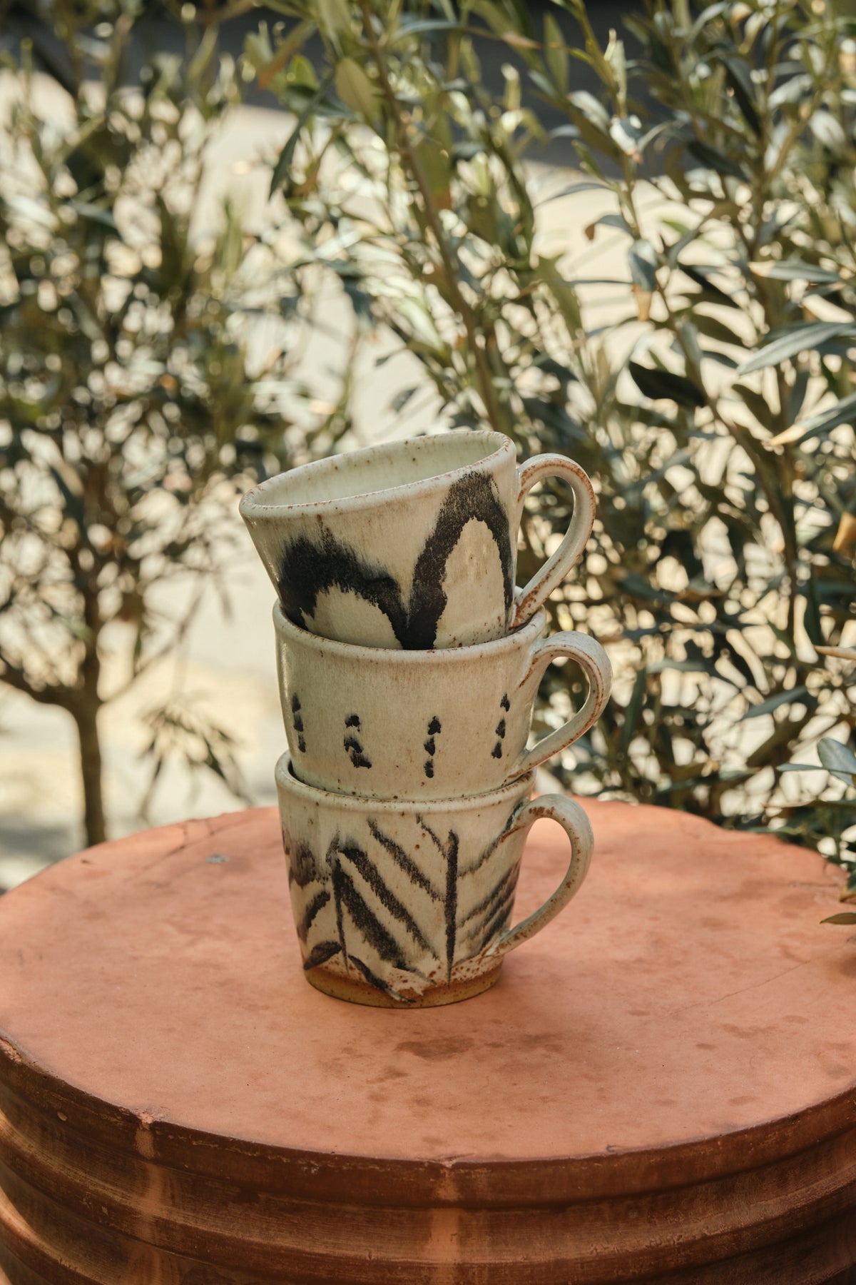 Painted Monochrome Mugs (Mixed Designs) - Pip Hartle